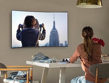 Samsung UE55NU7672 prohnutá obrazovka